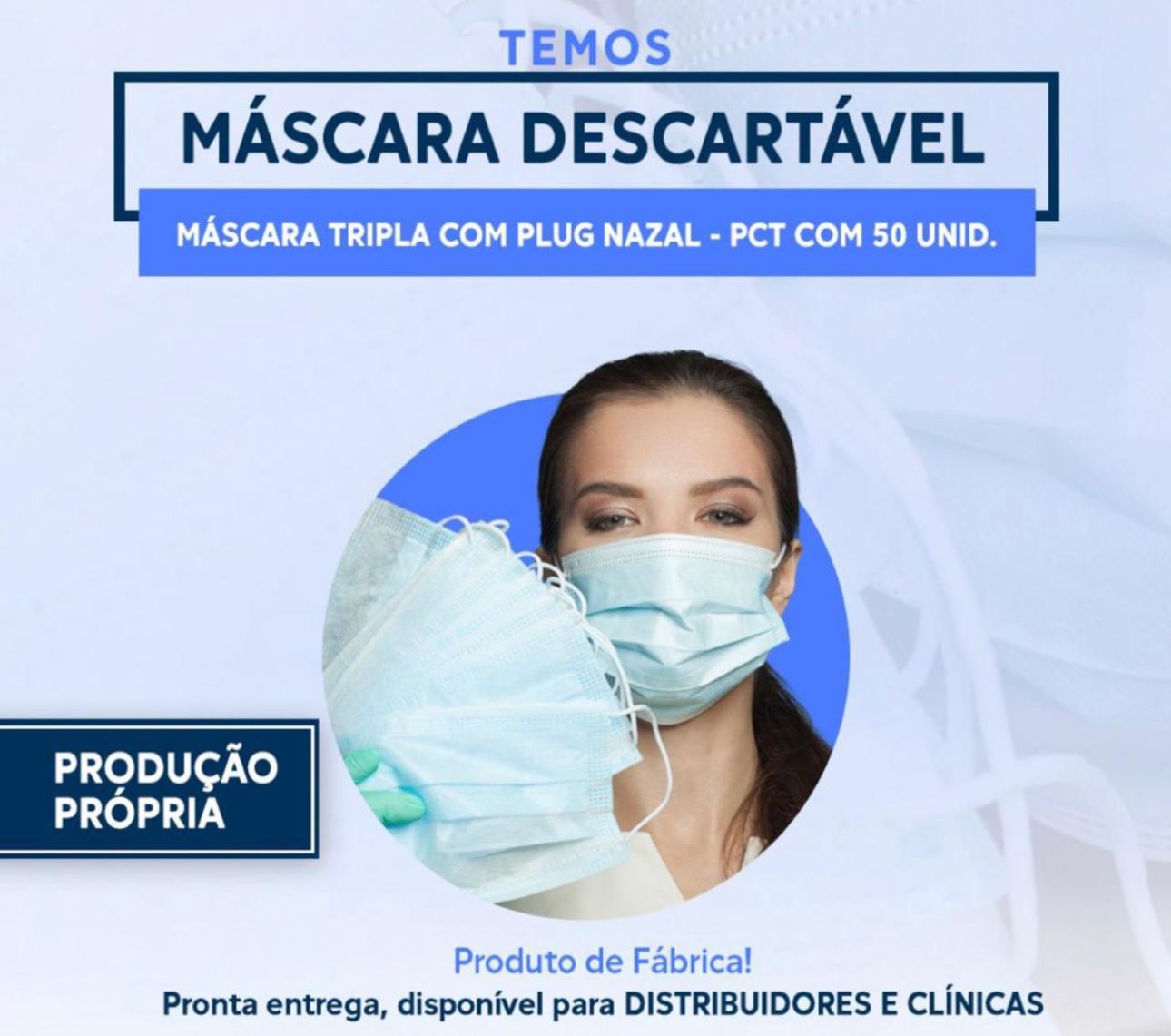 Máscara descartável