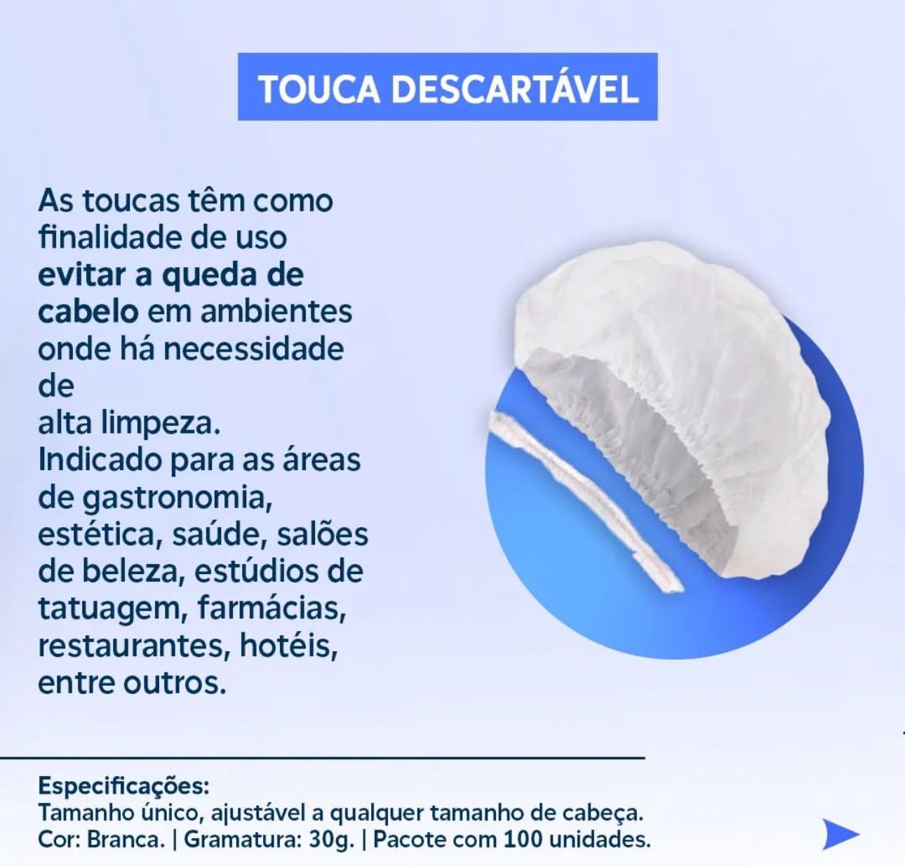 Touca descartável