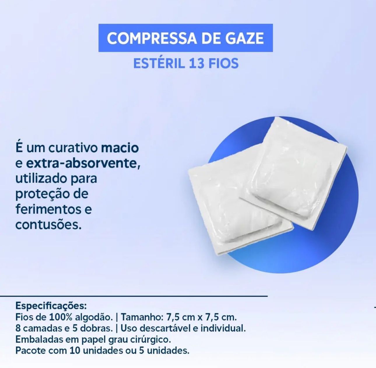 Compressa de gaze