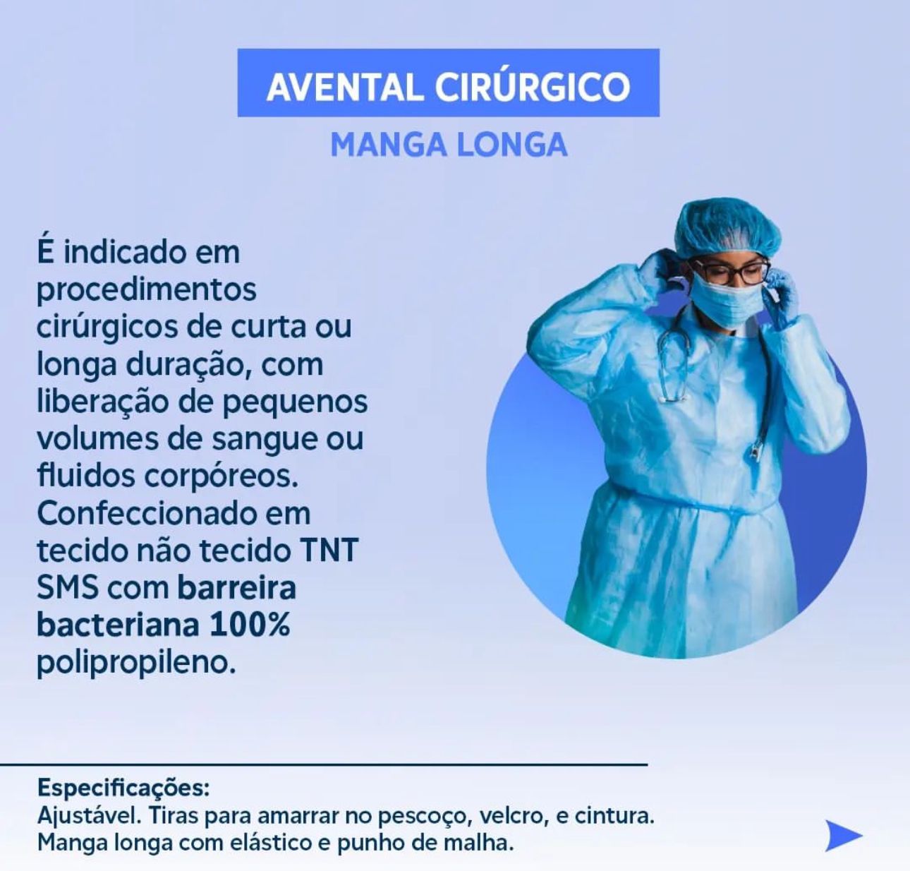 Avental cirúrgico